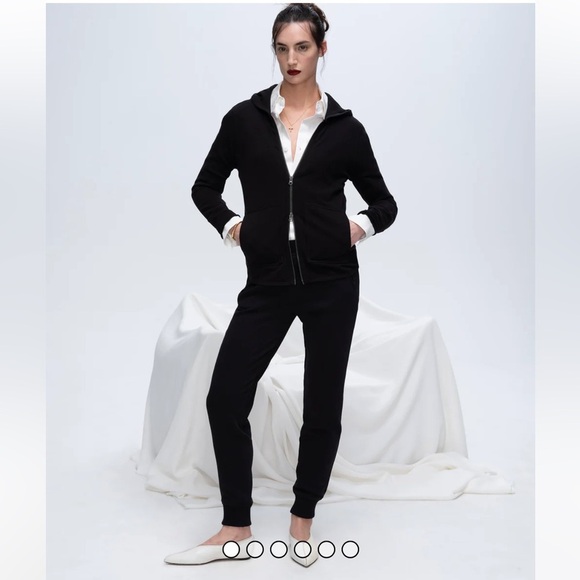 ATM Anthony Thomas Melillo French Terry Zip Up Hoodie in Black - XL (US 10) - Picture 1 of 14